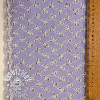 Tissu coton EMBROIDERY Rosemary lilac
