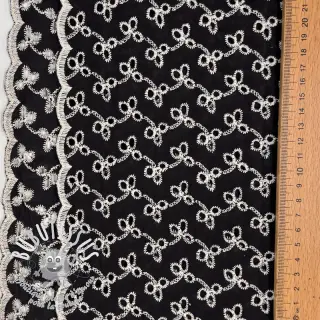 Tissu coton EMBROIDERY Rosemary black