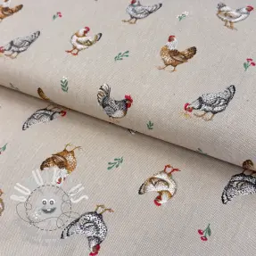 Tissu déco Linenlook Picoti multico