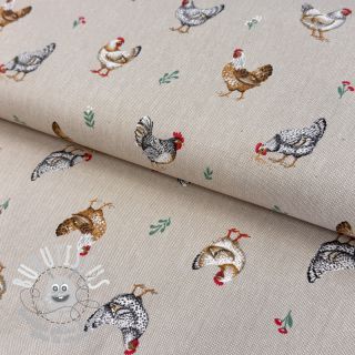 Tissu déco Linenlook Picoti multico