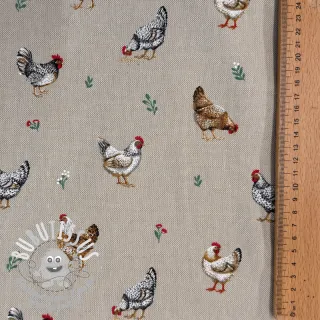 Tissu déco Linenlook Picoti multico
