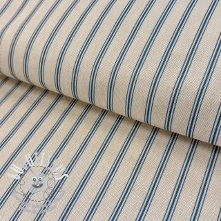 Tissu déco Linenlook Vincennes bleu