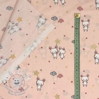 Tissu coton Glitter sweet mouse powder