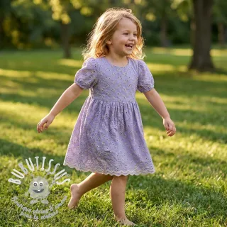 Tissu coton EMBROIDERY Rosemary lilac