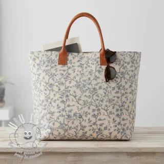 Tissu déco Linenlook Meredith bleu