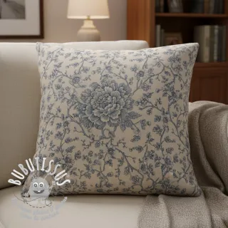 Tissu déco Linenlook Meredith bleu