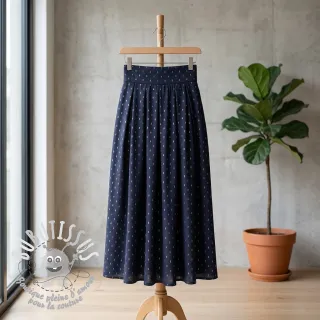 Viscose LUREX navy