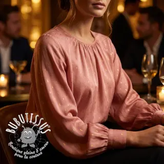 Viscose LUREX blush