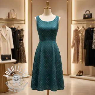 Viscose LUREX emerald