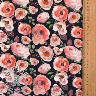 Jersey Roses navy digital print