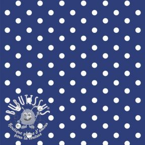 Tissu coton Dots cobalt