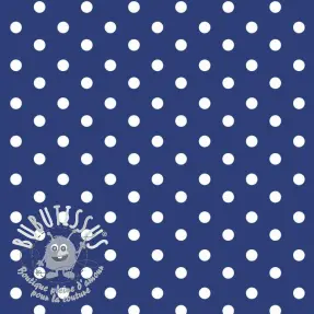 Tissu coton Dots cobalt