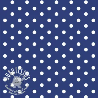 Tissu coton Dots cobalt