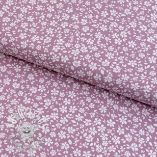 Viscose POPLIN STRETCH Small flowers cherryblossom