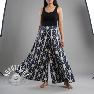 Tissu coton BATIK navy