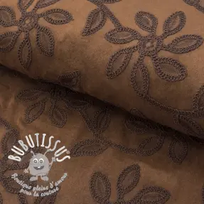 Suede stretch Amalia brown