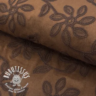 Suede stretch Amalia brown