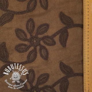 Suede stretch Amalia brown