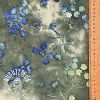 Tissu velours cotelé fin TIE DYE 21W Dandy design A