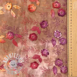 Tissu velours cotelé fin TIE DYE 21W Catchy design A