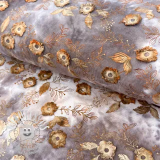 Tissu velours cotelé fin TIE DYE 21W Catchy design D