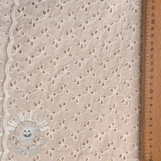 Tissu coton EMBROIDERY Rosemary beige