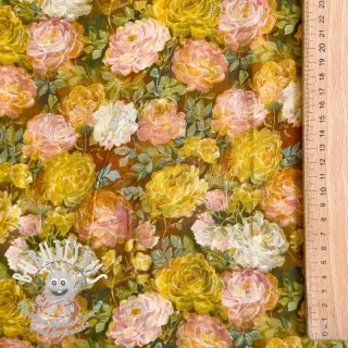 Viscose RAYON POPLIN Flower sea design C