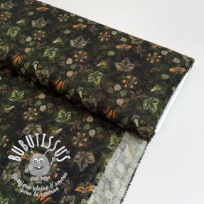 Viscose RAYON POPLIN Dark barrock design B