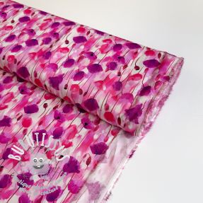 Viscose RAYON POPLIN Poppys design B