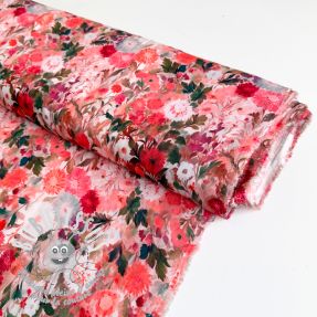 Viscose RAYON POPLIN Wild flowers design B