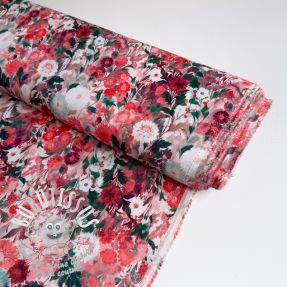 Viscose RAYON POPLIN Wild flowers design D
