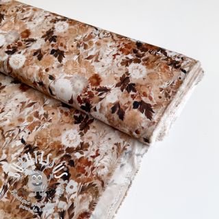 Viscose RAYON POPLIN Wild flowers design C