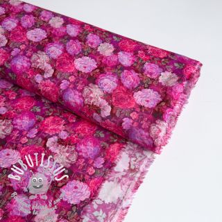 Viscose RAYON POPLIN Flower sea design A