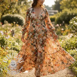 Viscose RAYON POPLIN Wild flowers design A