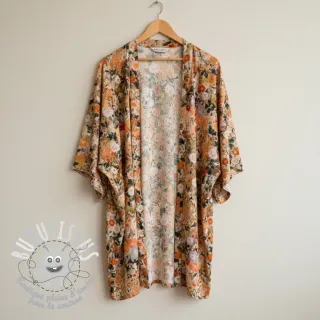 Viscose RAYON POPLIN Wild flowers design A