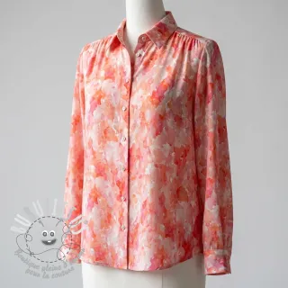 Viscose RAYON POPLIN Faded spots design D