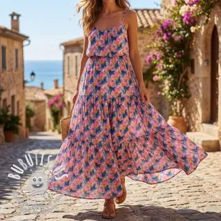Viscose RAYON POPLIN Faded spots design A