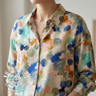 Viscose RAYON POPLIN Bouncy design D