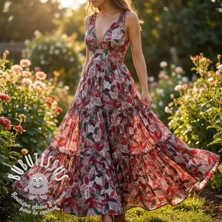 Viscose RAYON POPLIN Floral design C