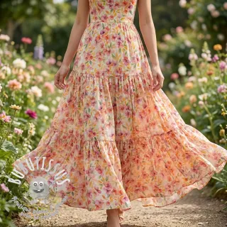 Viscose RAYON POPLIN Love design E