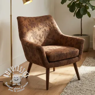 Suede stretch Amalia brown