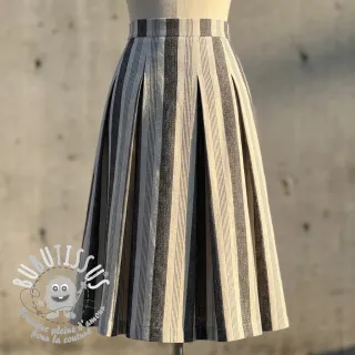 Lin YARN DYED BIG Stripe black