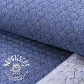 Tissu matelassé JEANS dark blue