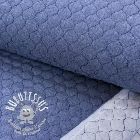 Tissu matelassé JEANS dark blue