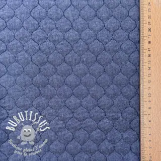 Tissu matelassé JEANS dark blue
