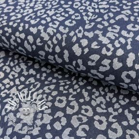 JEANS DENIM Leopard dark blue