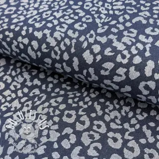 JEANS DENIM Leopard dark blue