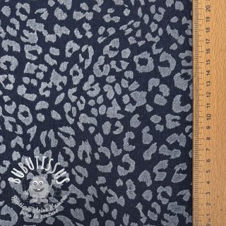 JEANS DENIM Leopard dark blue