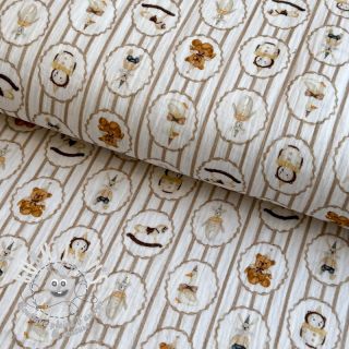 Tissu double gaze/mousseline Vintage toys design C