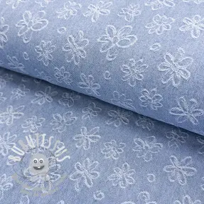 JEANS DENIM JACQUARD Flower light jeans